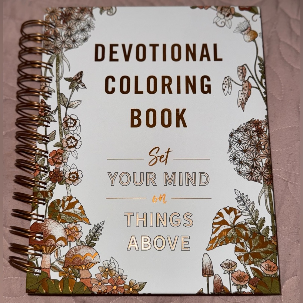 ✨🌸 Devotional Coloring Book – “Set Your Mind on Things Above” 🌸✨